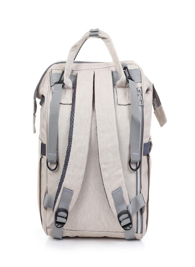 THE MAXIMUS Maximus Designer Diaper Bag For Mothers For Travel | Maternity Bags For Mother And Baby | Hospital Bag For Delivery Women With Charging Cable | Multipocket and Water Resistant (Cream) - Image 4