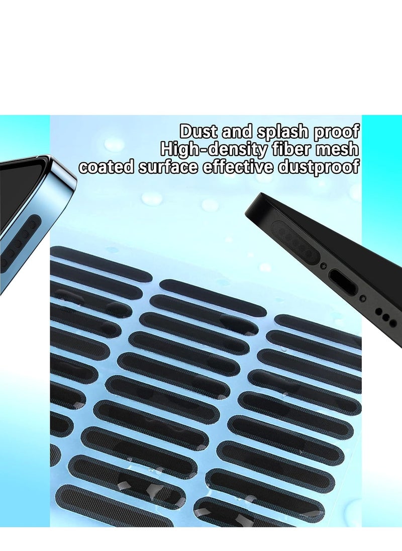 Mobile Phone Speaker Dustproof Mesh Stickers with Adhesive Protection, Anti-Dust Net Accessories, Includes Cleaning Brush and Tweezers