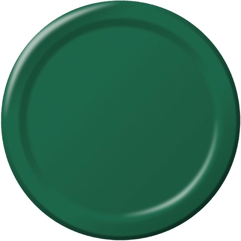 Creative Converting Touch of Color 24 Count Paper Dessert Plates in Hunter Green