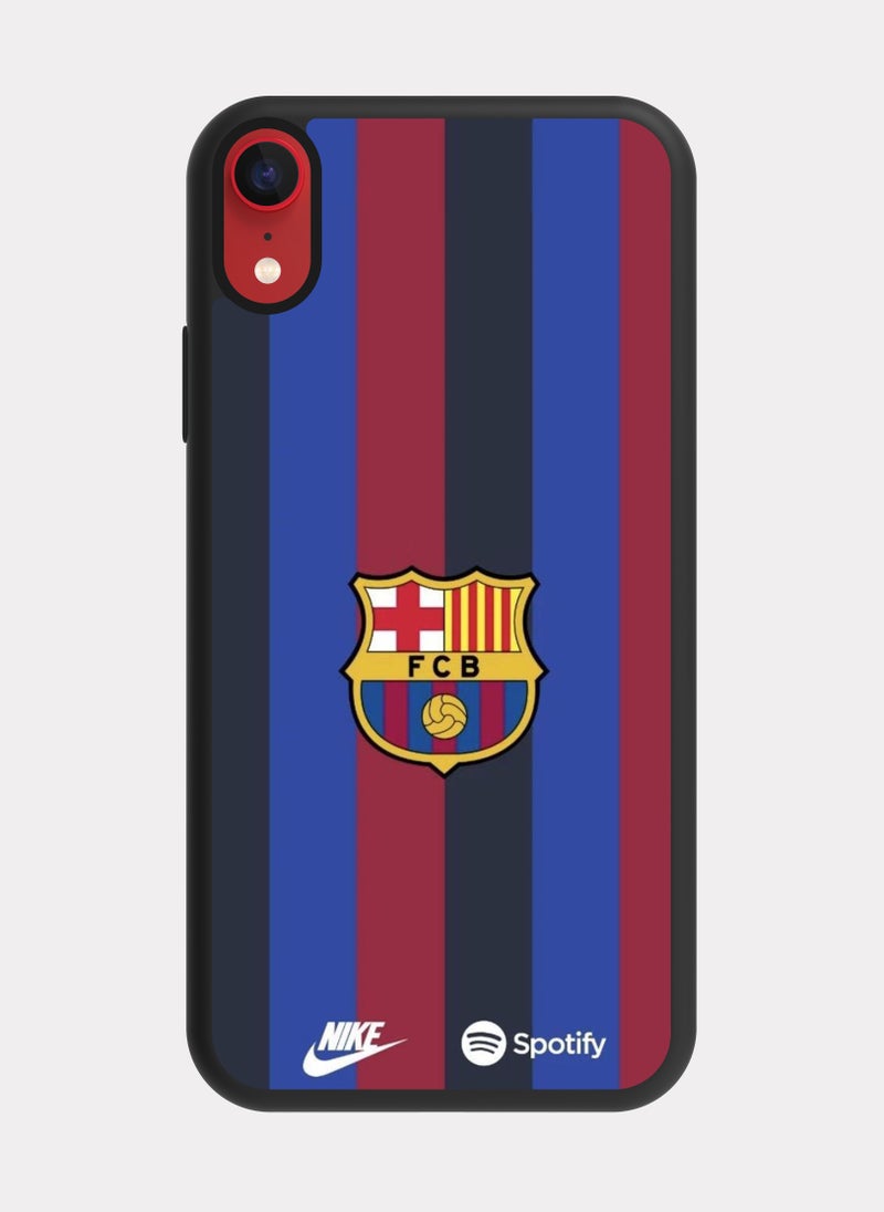 بكسلات كفر ايفون اكس ار شعار برشلونة احمر - Image 1