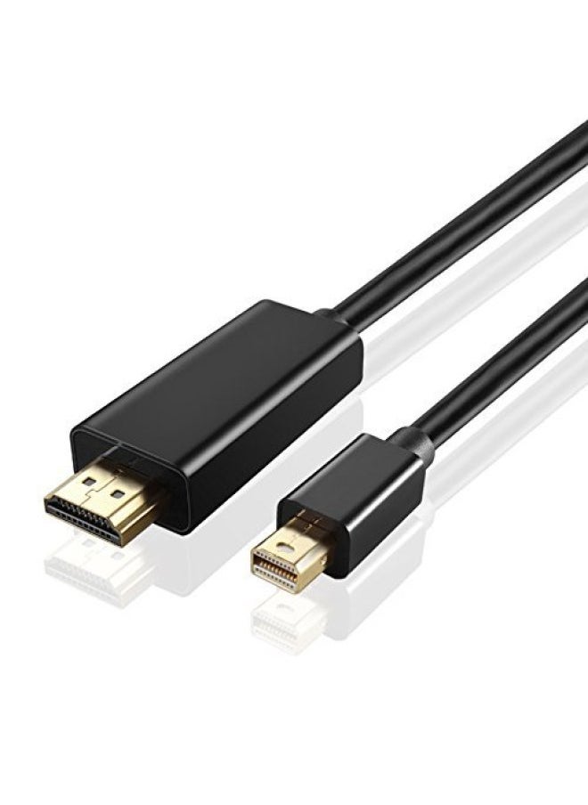 Generic - Mini Displayport To HDMI Lightning Mini Dp To HDMI Adapter Mac To TV-Color:White-Cord Length:Packaging Design Fee - Image 1