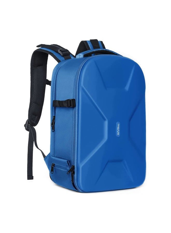 Mosiso Camera Backpack, DSLR/SLR/Mirrorless Photography Camera Bag 15-16 inch Waterproof Hardshell Case with Tripod Holder&Laptop Compartment Compatible with Canon/Nikon/Sony, Royal Blue - Image 1