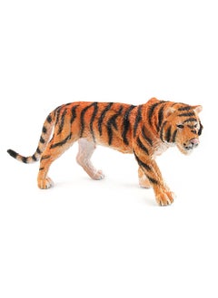 Wild Animal Simulation Model Desktop Ornaments Children's Toys (Yellow Tiger)