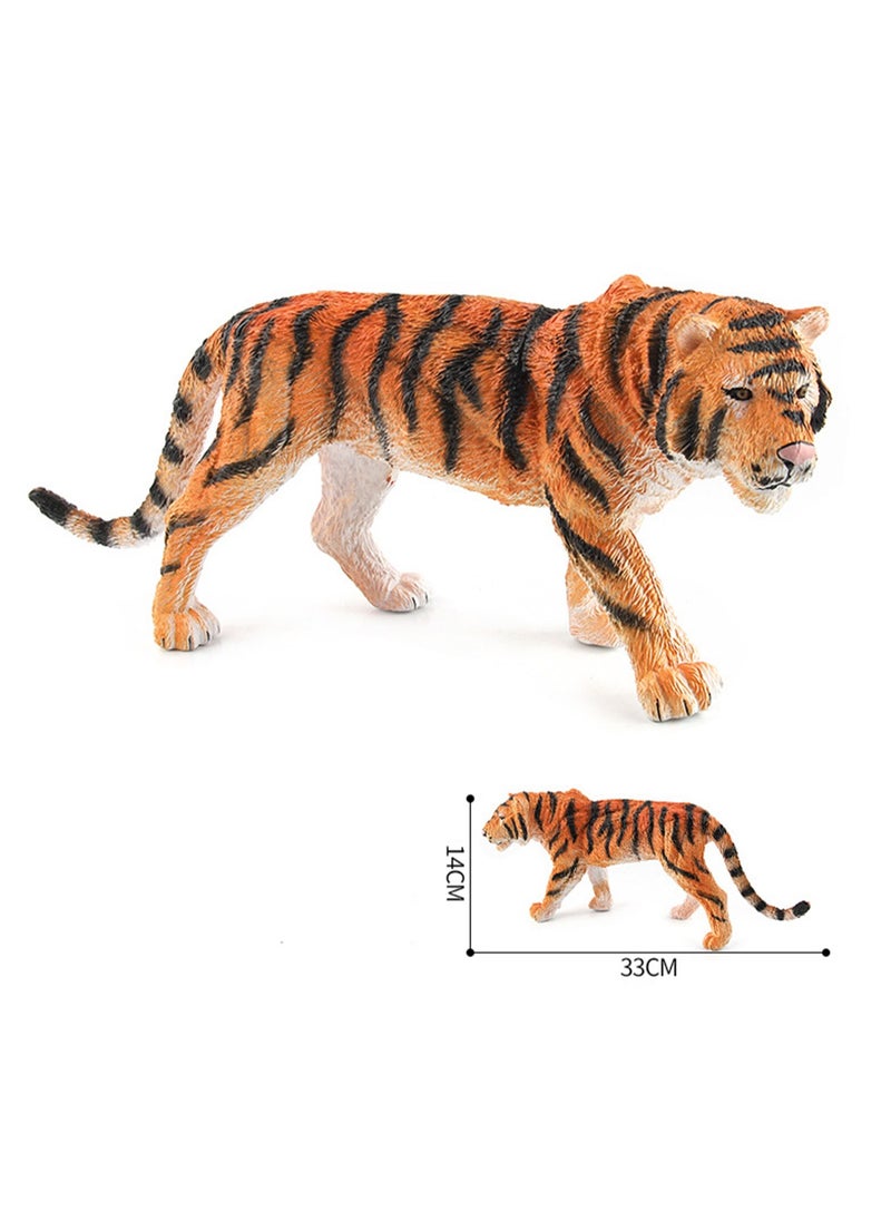 Generic - Wild Animal Simulation Model Desktop Ornaments Children's Toys (Yellow Tiger) - Image 1