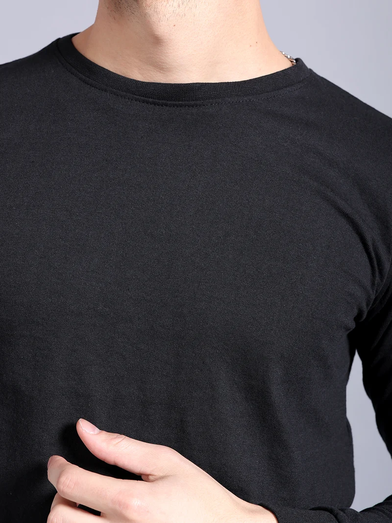 The Indian Garage Co Men Slim Fit Graphic Back Printed Round Neck Tshirt