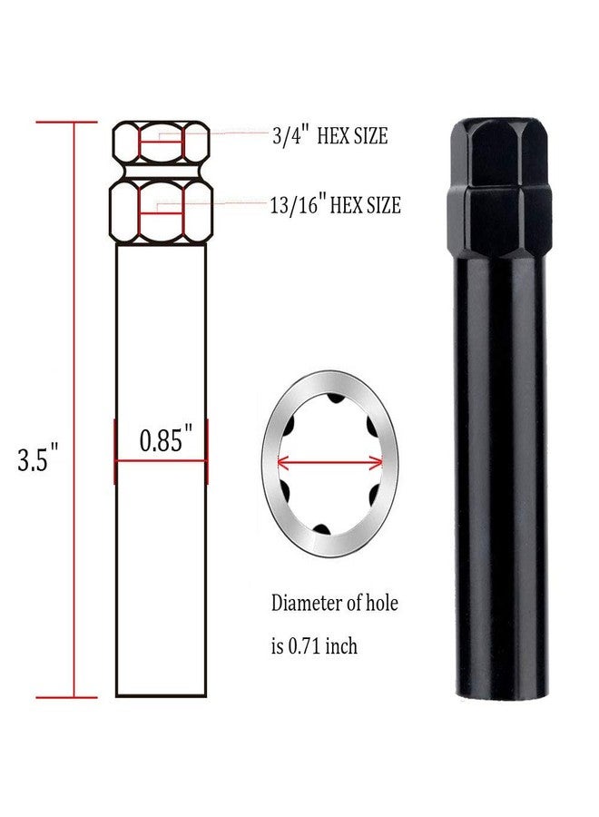 DCVAMOUS صواميل عجلات DCVAMOUS مقاس 12x1.25 متوافقة مع عجلات ما بعد البيع لسيارات إنفينيتي ونيسان وسوبارو وسوزوكي، صواميل سوداء بستة شقوق مقاس 12 مم × 1.25 بوصة، ارتفاع 1.38 بوصة، مقعد مخروطي مع مفتاح، طقم من 20 قطعة - Image 4