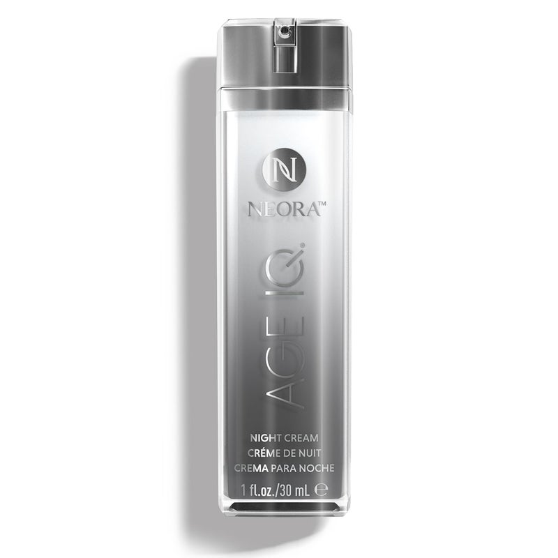 Neora Age IQ - Night Cream with Bidens Pilosa, Peptides & Hyaluronic Acid - Smooths Skin, Boosts Radiance, Fights Wrinkles, Firms - 1 fl.oz.