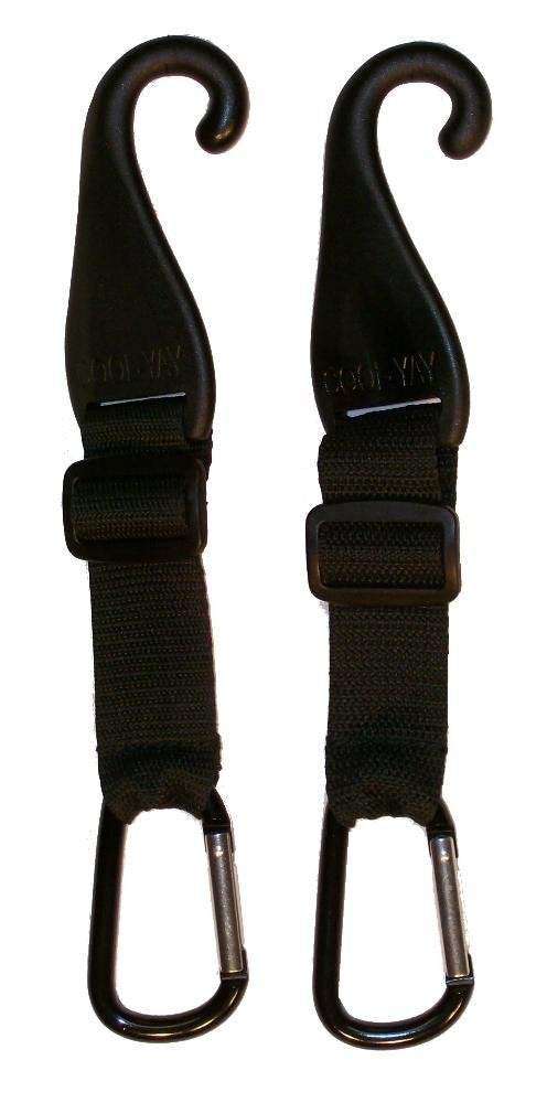 MAXOPS A Pair of Patented CJ Fence Hooks for Bat Bags, Tennis Bags, Water Bottles and Camping - Image 1