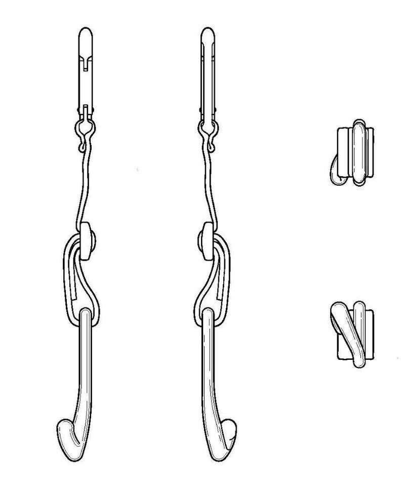 MAXOPS A Pair of Patented CJ Fence Hooks for Bat Bags, Tennis Bags, Water Bottles and Camping - Image 3