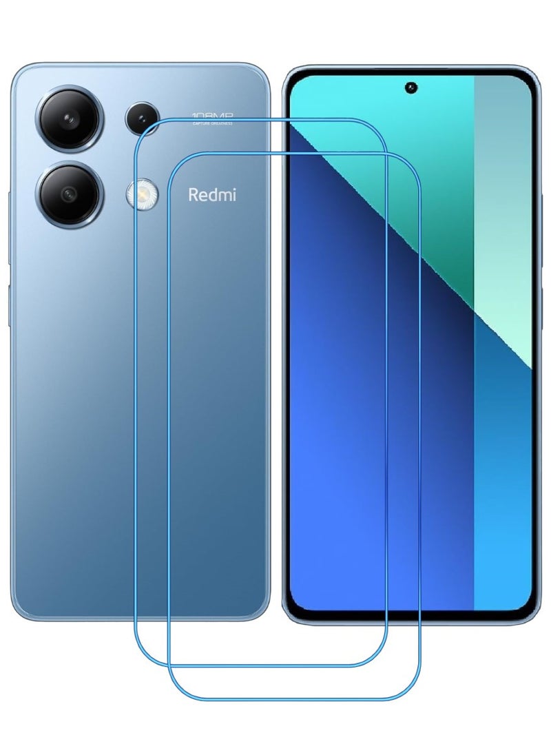 ACLIX 2 Pieces Antistatic ESD Dustproof Premium Quality High Definition Clear Tempered Glass Screen Protector Designed For Xiaomi Redmi Note 13 - Image 1