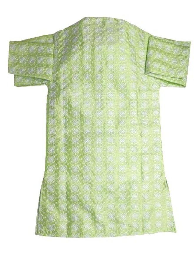 Qtsy Boys Cotton Straight Lucknowi Chikankari Kurta Pajama Set - Image 2