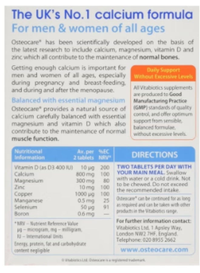 Osteocare Original 30 Tablets - Image 3