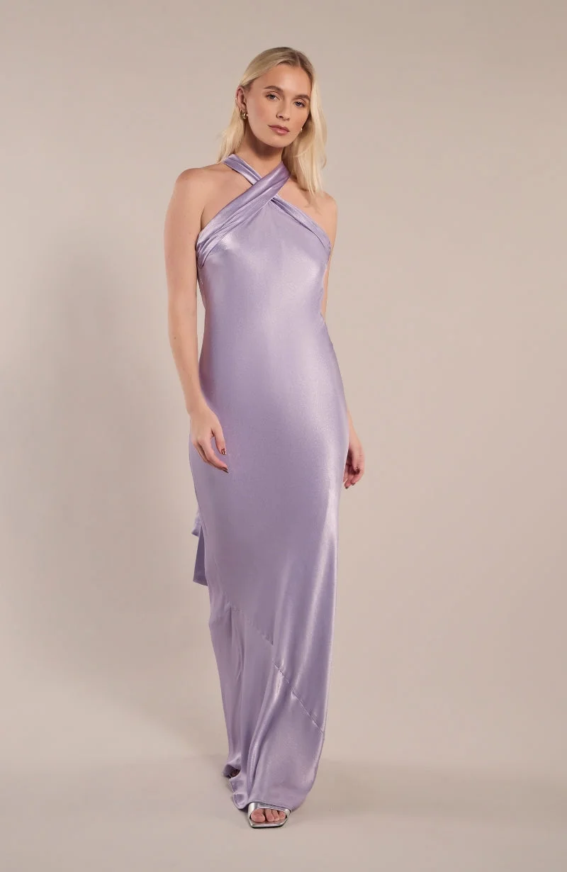 معاد كتابته لندن فستان روما بياقة هالتر