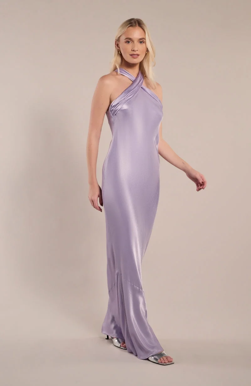 معاد كتابته لندن فستان روما بياقة هالتر