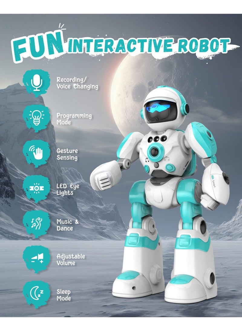 YelaJoy Toys for 3-8 Year Old Boys and Girls, Rechargeable Robot Toys for Kids with Recording Voice, Programming, Gesture Sensing, Singing, Dancing, RC Robot Birthday Gifts for Boys and Girls - Image 3