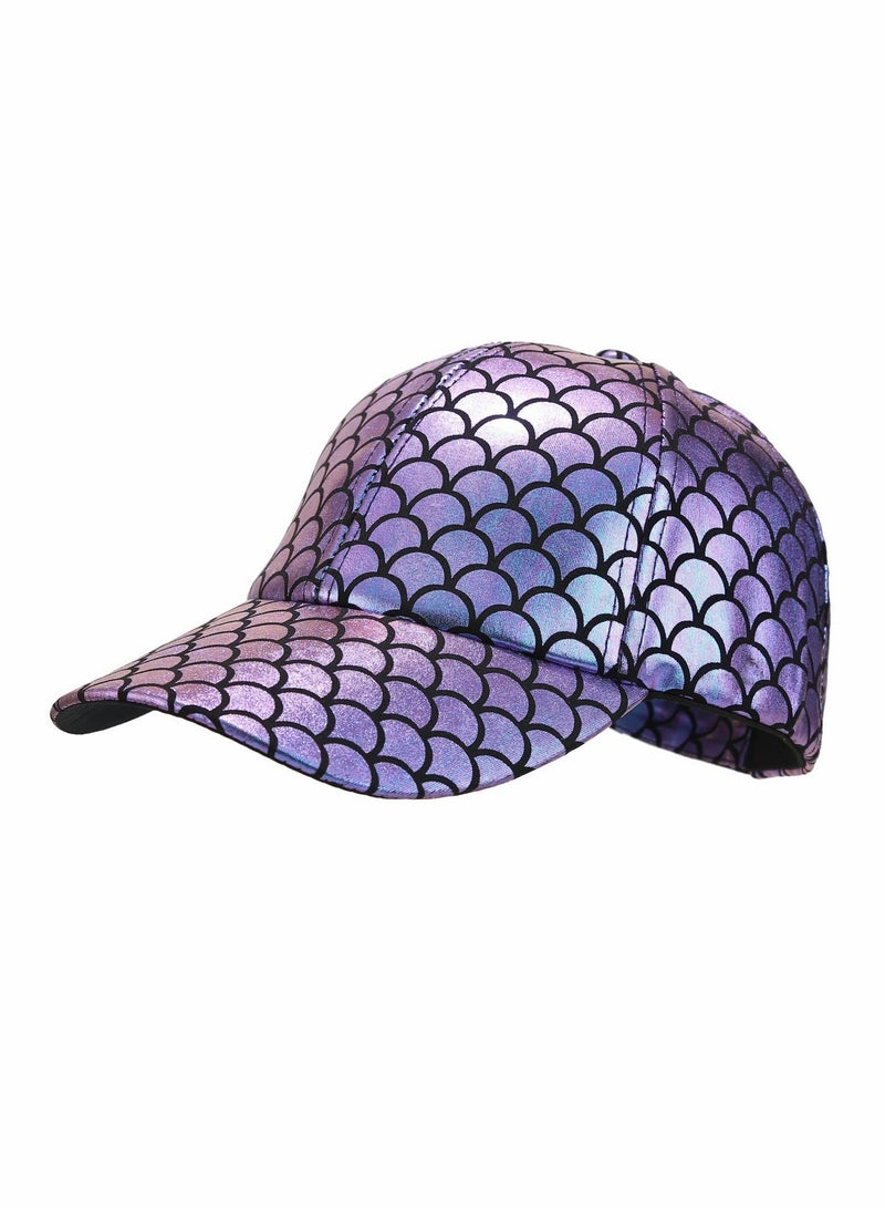Excefore Baseball Cap, Adjustable Fish Scales Sun Visor Hats - Image 1