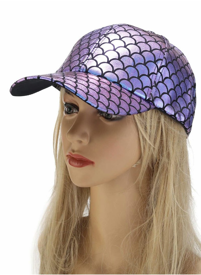 Excefore - Baseball Cap, Adjustable Fish Scales Sun Visor Hats - Image 1