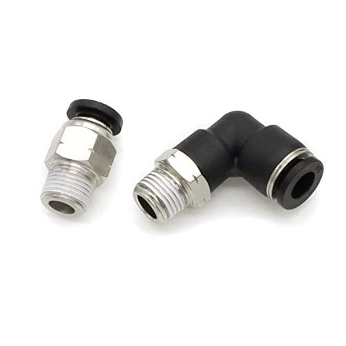 Hamineler 12 PCS Straight Push Release Connectors, Push to Connect Tube Fitting Tube Connect Fittings 1/8inch NPT Thread 1/4inch Tube OD - Image 3