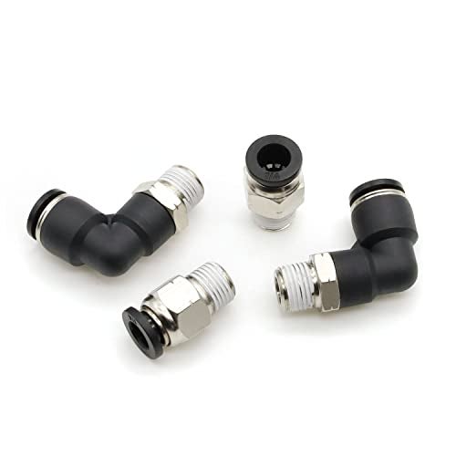Hamineler 12 PCS Straight Push Release Connectors, Push to Connect Tube Fitting Tube Connect Fittings 1/8inch NPT Thread 1/4inch Tube OD - Image 4