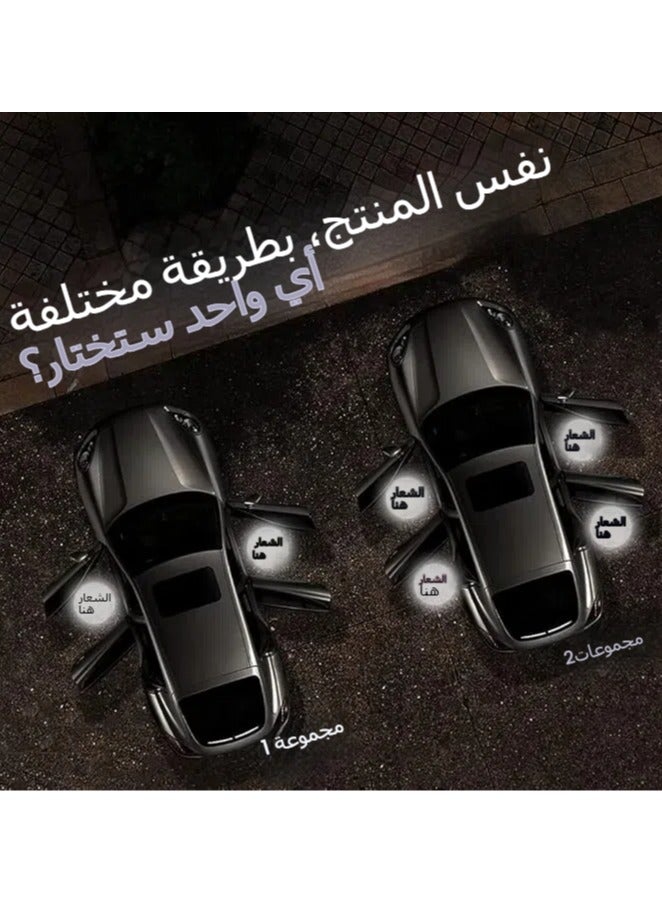 general Car Door Lights Logo Projector Set of 2 Wireless Car Door Logo Lights Projector Carbon Fibre Surface Battery Powered Courtesy Led Door Lights - Image 4