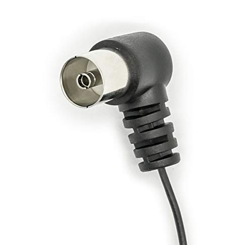 POBADY FM Radio Antenna Dipole Antenna 75 Ohm Black T Type Indoor Antenna Push-on TV/PAL Female Socket Connector Compatible with Stereo Receiver Home Amplifier Car Radio - Image 2