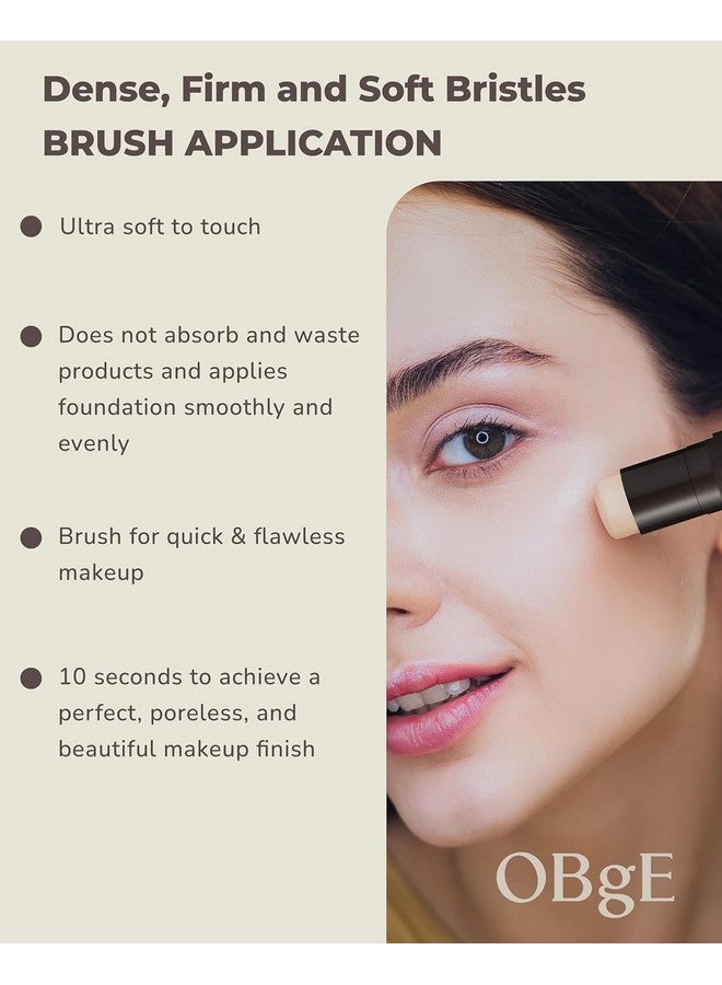 او بي جي اي كريم أساس OBgE Natural Cover رقم 23 (بيج، 0.5 أونصة) - كريم أساس لاصق مع فرشاة لتصحيح لون البشرة وتغطيتها بشكل مثالي. يدوم طويلًا للاستخدام اليومي. - Image 5