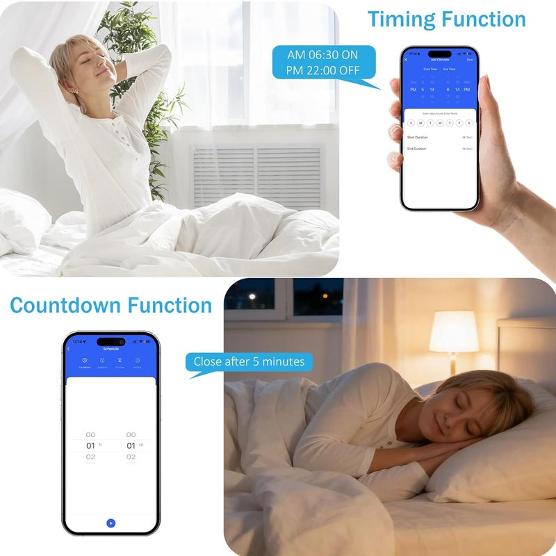 Tichondrius WiFi Smart Switch, Smart Touch Light Switch work with Tuya Smart APP, WiFi & Voice Control, Alexa/Google Home Compatible, Easy Installation. (1 white) - Image 5