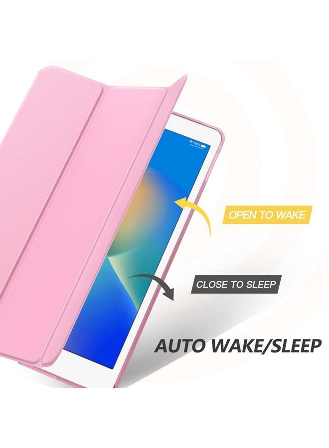 موكو حافظة موكو لجهاز آيباد 10.2 بوصة، آيباد الجيل التاسع 2021/ آيباد الجيل الثامن 2020/ آيباد الجيل السابع 2019، حافظة ذكية رفيعة بغطاء خلفي صلب لجهاز آيباد 10.2 بوصة، خاصية الإيقاظ/السكون التلقائي، لون وردي - Image 4