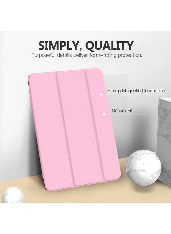موكو حافظة موكو لجهاز آيباد 10.2 بوصة، آيباد الجيل التاسع 2021/ آيباد الجيل الثامن 2020/ آيباد الجيل السابع 2019، حافظة ذكية رفيعة بغطاء خلفي صلب لجهاز آيباد 10.2 بوصة، خاصية الإيقاظ/السكون التلقائي، لون وردي - Image 2