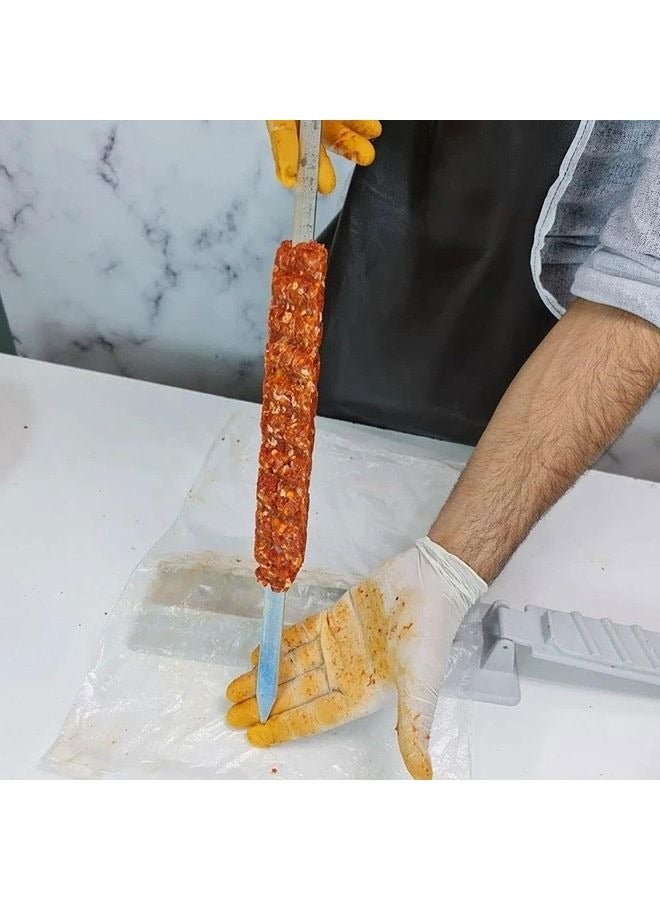 HOMESTAR Large Kebab Maker Press, Plastic Kabab, Kabob Maker Barbecue Skewers, Quick Tool for Making Skewers Turkish Kebab Barbecue, Portable Easy to Use & CLean Grilling (Black) - Image 3