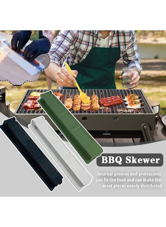 HOMESTAR Large Kebab Maker Press, Plastic Kabab, Kabob Maker Barbecue Skewers, Quick Tool for Making Skewers Turkish Kebab Barbecue, Portable Easy to Use & CLean Grilling (Black) - Image 4