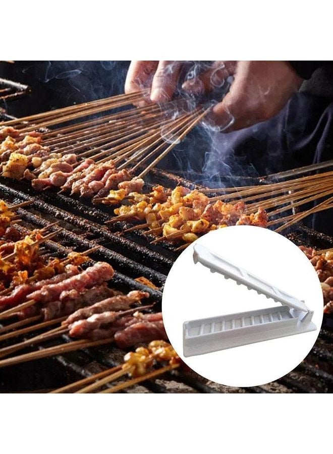HOMESTAR Large Kebab Maker Press, Plastic Kabab, Kabob Maker Barbecue Skewers, Quick Tool for Making Skewers Turkish Kebab Barbecue, Portable Easy to Use & CLean Grilling (Black) - Image 5