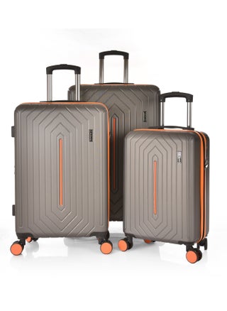 TRACK Luggage Set, Acrylonitrile Butadiene Styrene (ABS) Material, Trolley Travel Bag with Carry On Cabin and Checked In Sizes, combination Lock and 4 Double Wheels, Expendable, Size 20/24/28,13442/3P - pzsku/Z34DDC7B9548E80DA5A2DZ/45/_/1721060932/3664cd06-0982-488d-8788-3bb287ac510e