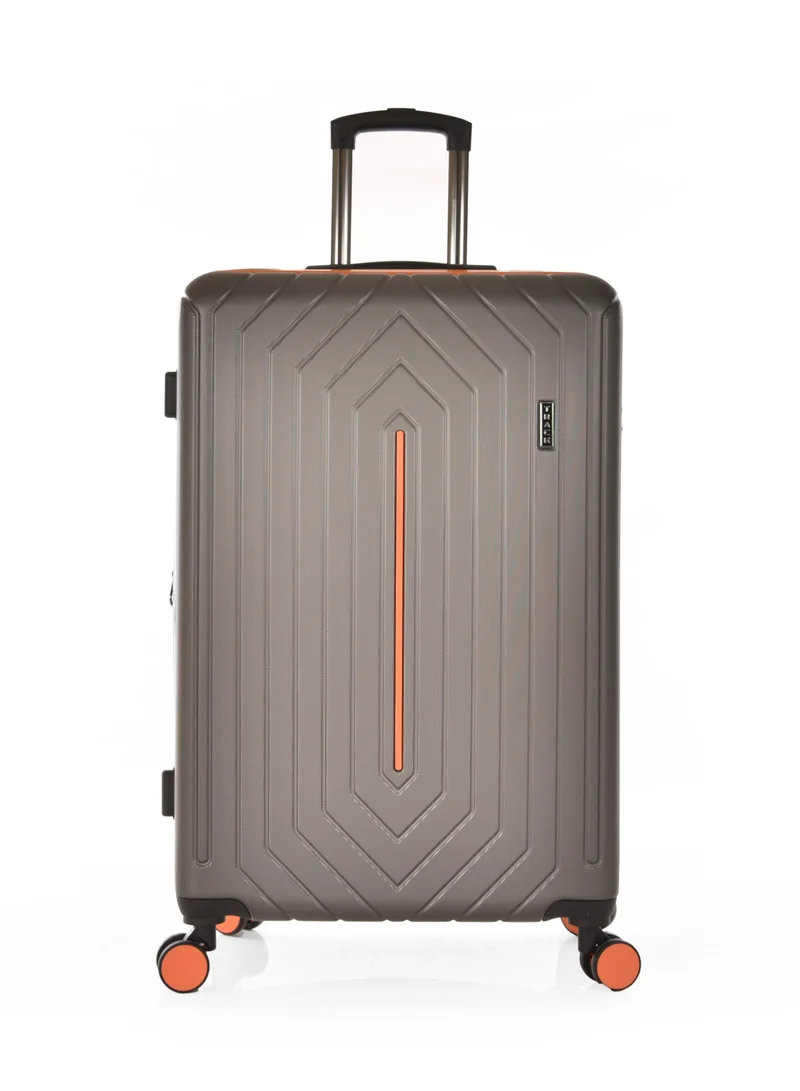 Track TRACK Luggage Set, Acrylonitrile Butadiene Styrene (ABS) Material, Trolley Travel Bag with Carry On Cabin and Checked In Sizes, combination Lock and 4 Double Wheels, Expendable, Size 20/24/28,13442/3P