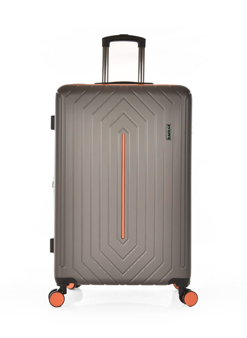 TRACK Luggage Set, Acrylonitrile Butadiene Styrene (ABS) Material, Trolley Travel Bag with Carry On Cabin and Checked In Sizes, combination Lock and 4 Double Wheels, Expendable, Size 20/24/28,13442/3P