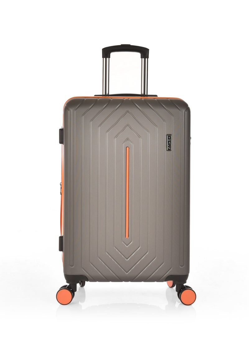 TRACK Luggage Set, Acrylonitrile Butadiene Styrene (ABS) Material, Trolley Travel Bag with Carry On Cabin and Checked In Sizes, combination Lock and 4 Double Wheels, Expendable, Size 20/24/28,13442/3P
