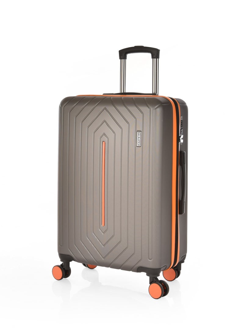 TRACK Luggage Set, Acrylonitrile Butadiene Styrene (ABS) Material, Trolley Travel Bag with Carry On Cabin and Checked In Sizes, combination Lock and 4 Double Wheels, Expendable, Size 20/24/28,13442/3P