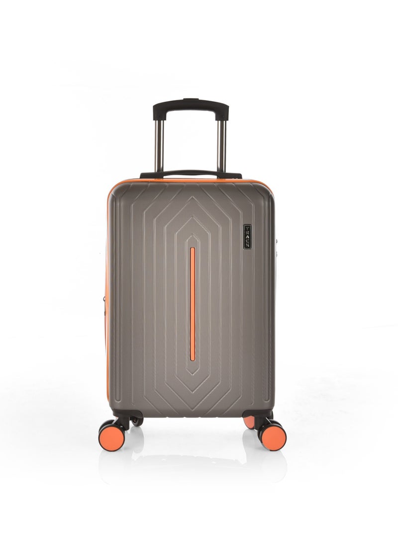TRACK Luggage Set, Acrylonitrile Butadiene Styrene (ABS) Material, Trolley Travel Bag with Carry On Cabin and Checked In Sizes, combination Lock and 4 Double Wheels, Expendable, Size 20/24/28,13442/3P