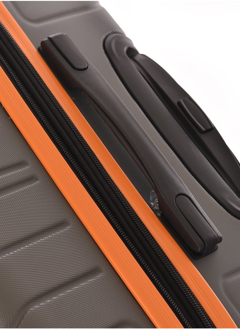 TRACK Luggage Set, Acrylonitrile Butadiene Styrene (ABS) Material, Trolley Travel Bag with Carry On Cabin and Checked In Sizes, combination Lock and 4 Double Wheels, Expendable, Size 20/24/28,13442/3P