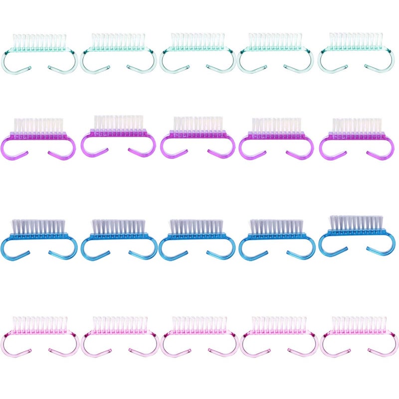 20PCS Handle Grip Nail Brush Christmas Thanksgiving Gifts for Women Girls