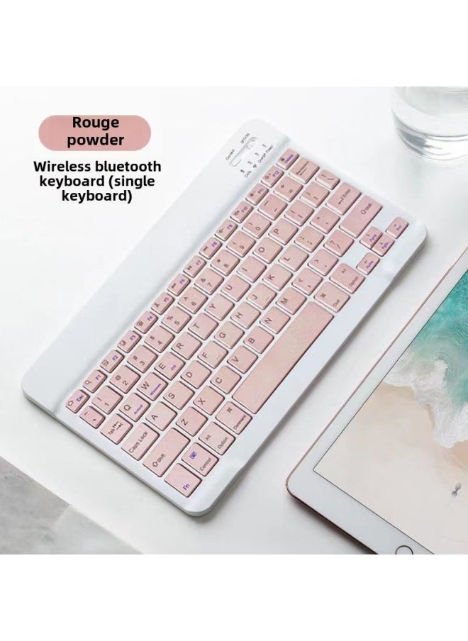 Tablet Universal Keyboard For Ipad Wonderful Control Magnetic Wireless Bluetooth Keyboard Mouse Set-Color:Purple-Product Type:7 Inch-single Keyboard (charging Cable) - Image 3