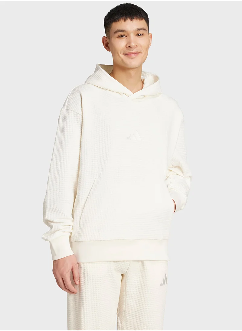 Adidas All Szn Waffle Knitted Hoodie