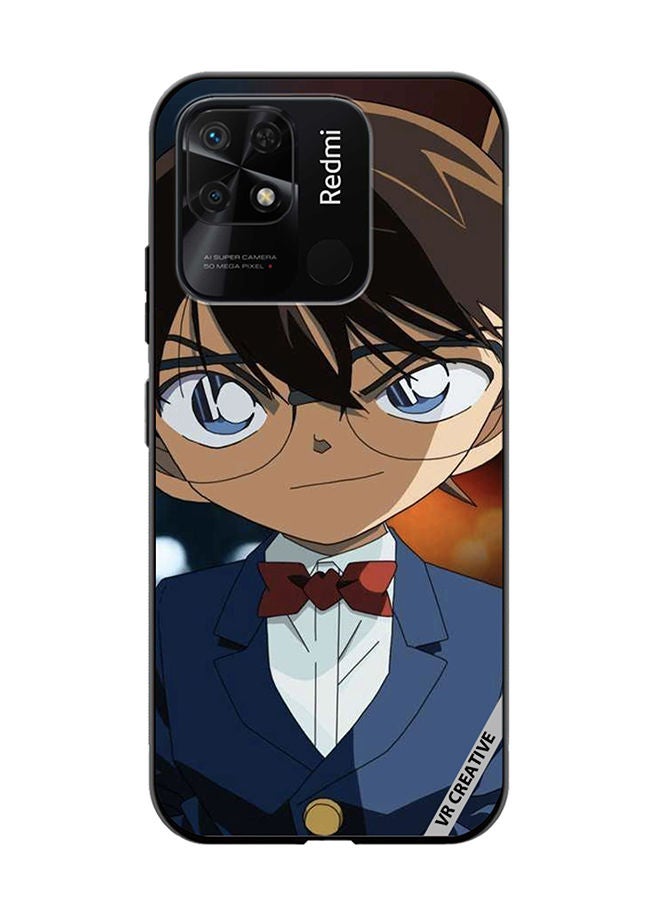 VR CREATIVE غطاء حماية لهاتف Xiaomi Redmi 10C بتصميم شخصية المحقق كونان متعدد الألوان - Image 1