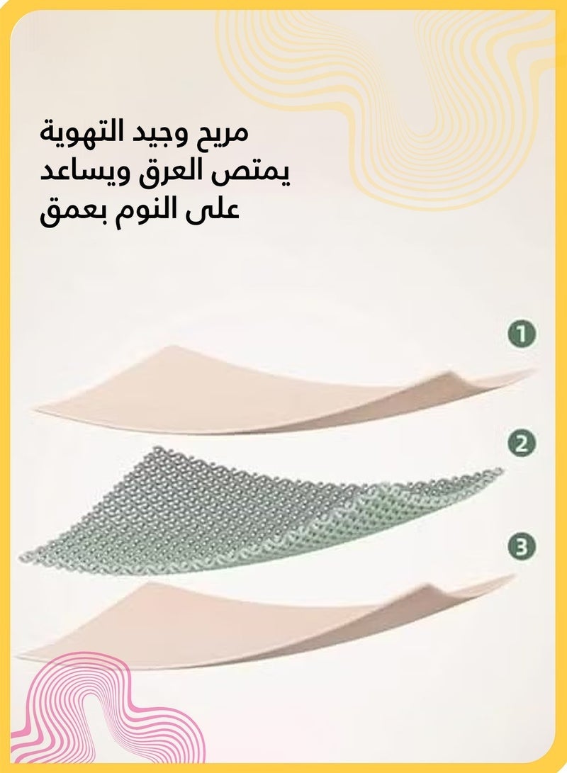 وسادة تشكيل رأس الطفل وسادة ديناصور للأطفال للنوم، وسادة مضادة للرأس المسطح من حبوب الحنطة السوداء وألياف البامبو، وسادة نوم قابلة للتعديل وقابلة للتنفس للأطفال من 0-3 سنوات (أخضر) - Image 5