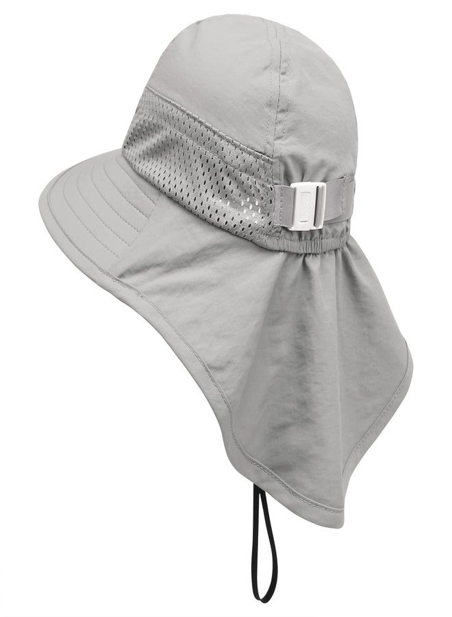 ECOSUMA Infant Bucket Hat 0-6 Months White/Gray - Image 4