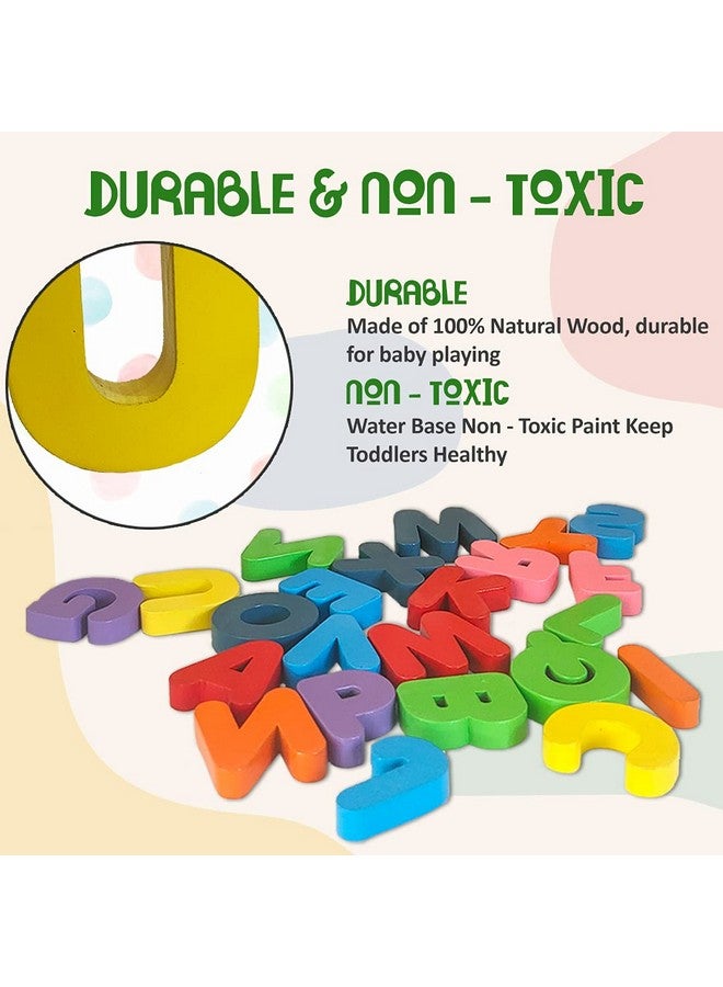 Wembley Toys Wembley Wooden Uppercase A-Z English Alphabetical Puzzle Board for Kids(25 pieces) | Wooden Multicolor Learning Educational Board for Kids | Preschool Learning Educational Puzzle Set Multicolor for Kids Ages 3+ IS 9873(Part 1), BIS approved - Image 4