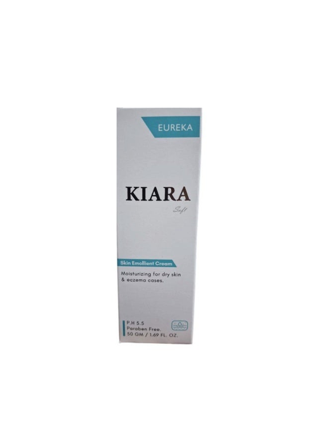 EUREKA Kiara Soft Skin Emollient Cream Moisturizing For dry skin & eczema cases 50GM - Image 1