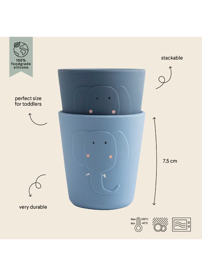 Trixie Silicone Drinking Cup - Pack of 2 - Mrs. Elephant - Image 2
