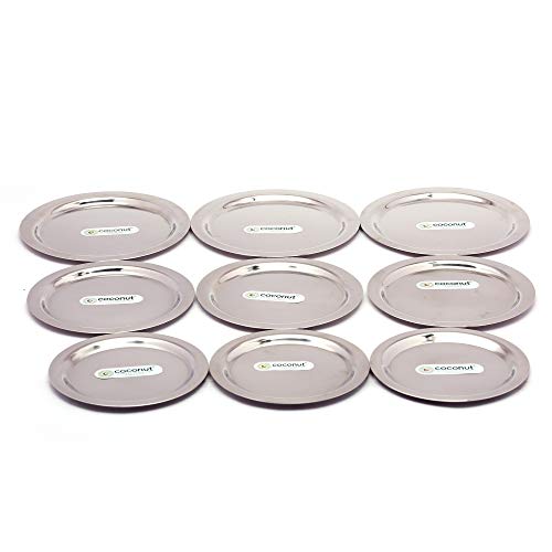 Coconut Stainless Steel - Ciba Lid Set | Heavy Gauge Lid Set of 9 Pcs. | Set Contains 3 Pcs Each of 12Cms, 13.5Cms & 15Cms Size Lids For Utensils | Must Have Kitchen Essentials - Image 3