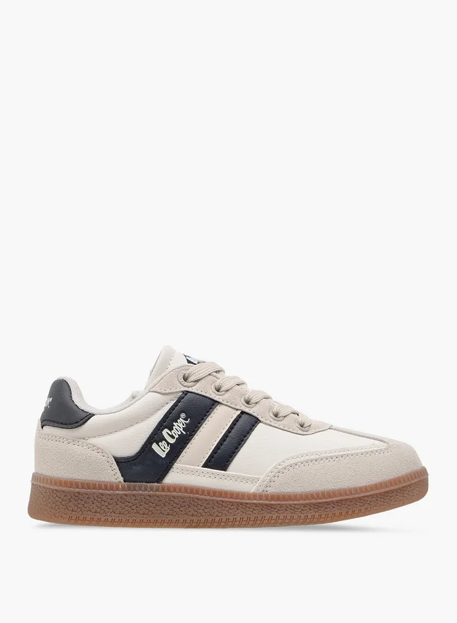 Lee Cooper Boys' Panelled Lace-Up Sneakers